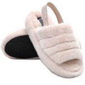 Wholesale - BEIGE LADIES SLIPPERS SIZE 11